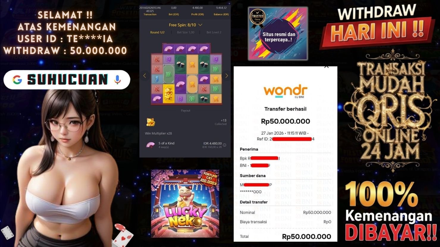 SUHUCUAN JACKPOT SLOT LUCKY NEKO